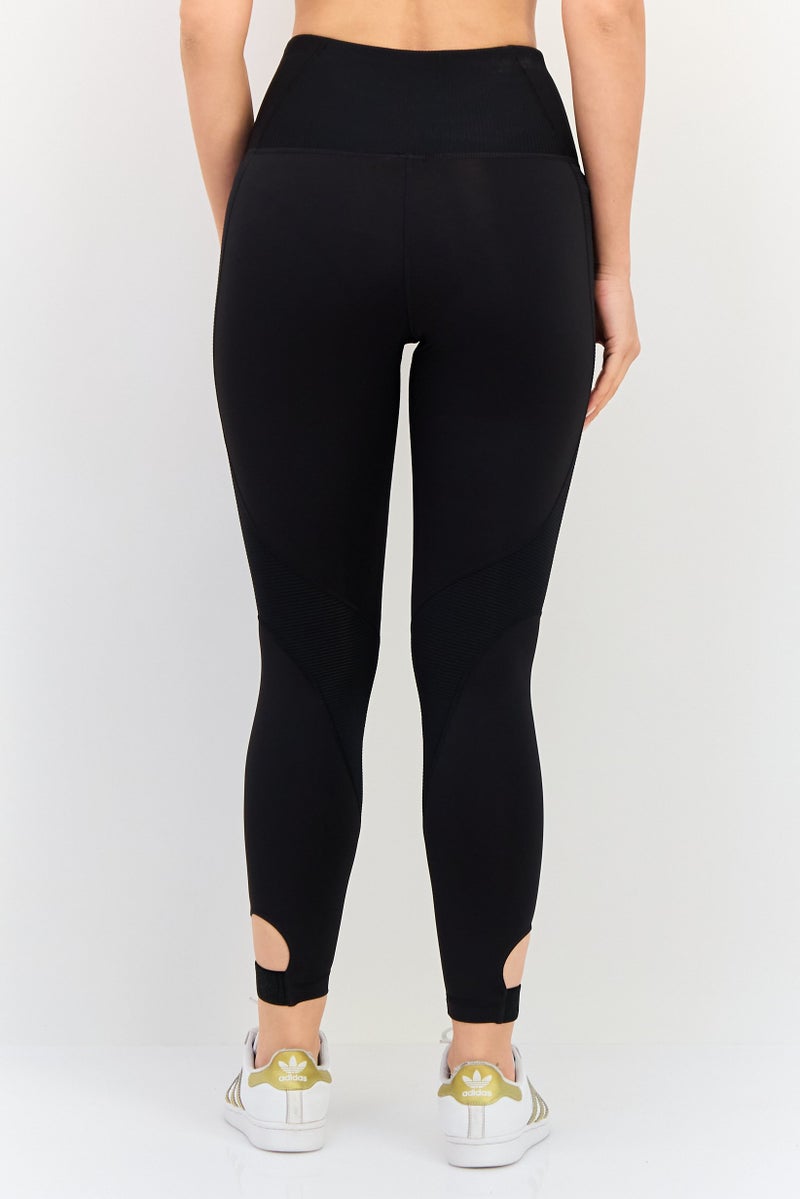 Reebok  leggings تدريب ضيقة للنساء، سوداء - Image 3
